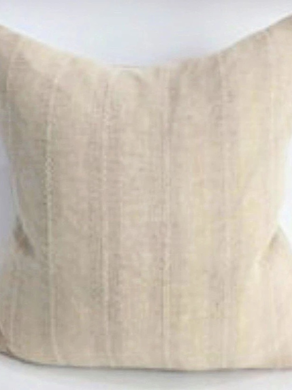 22x22 Striped Cream Accent Pillow
